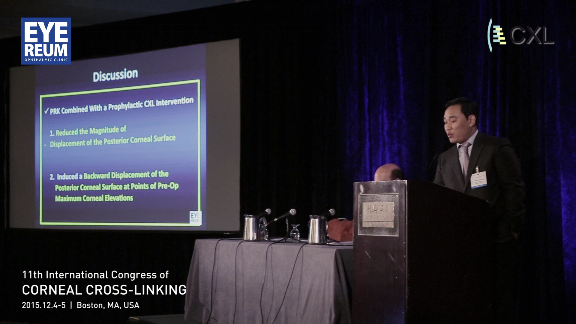 [2015 CXL] Changes in Posterior Corneal Elevations after Combined Photorefractive Keratectomy and Accelerated Corneal Collagen Cross-linking. 