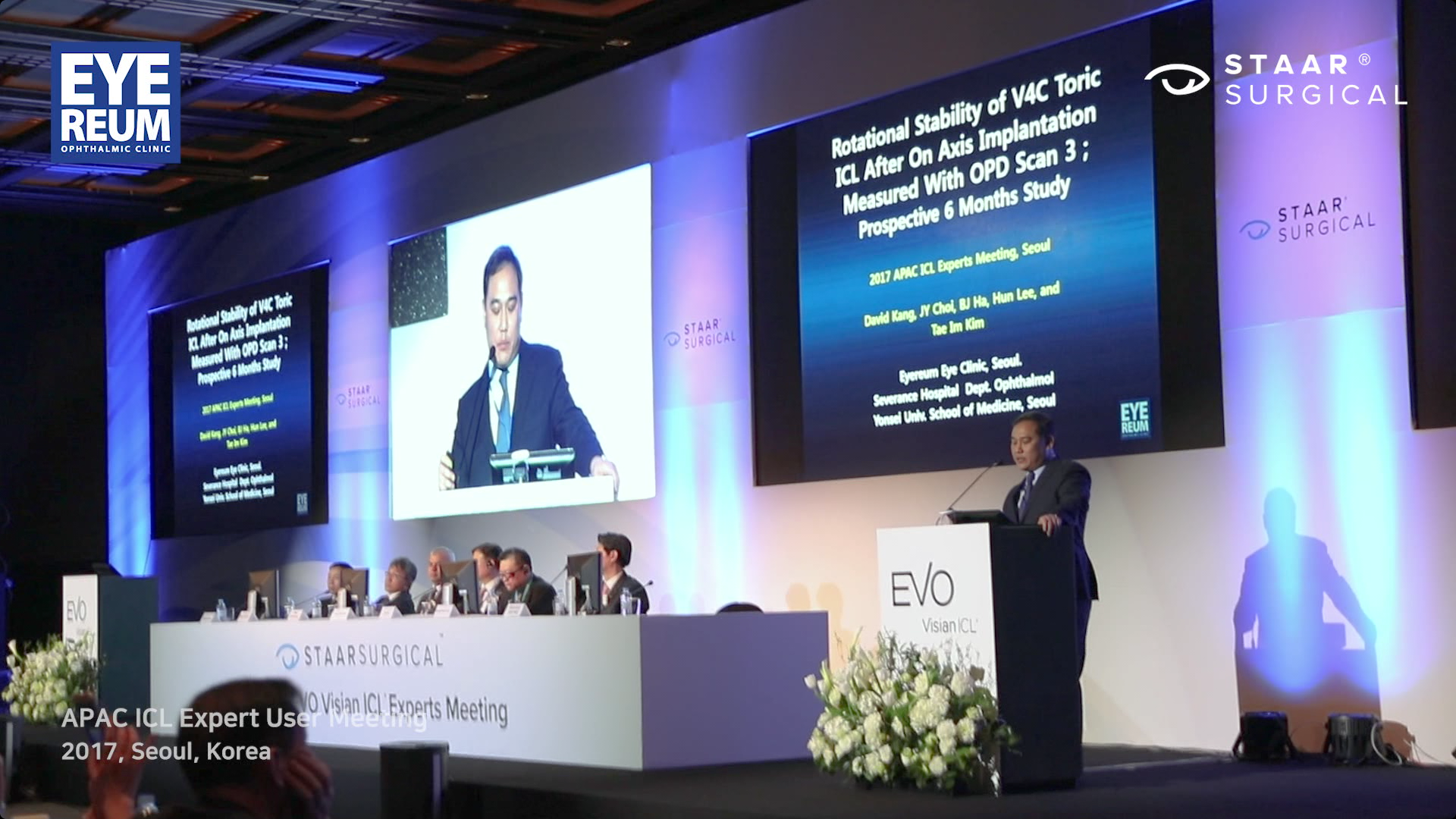 [2017 APAC] Rotational Stability of V4C Toric ICL After On Axis Implantation Measured With OPD Scan 3 ;  Prospective 6 Months Study