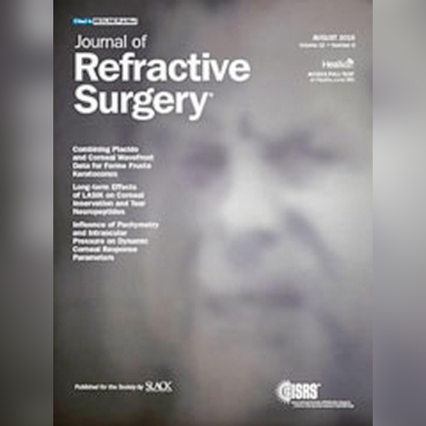 [논문] SCI 학술지 Journal of Refractive Surgery 채택