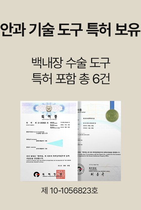 안과 기술 특허 보유